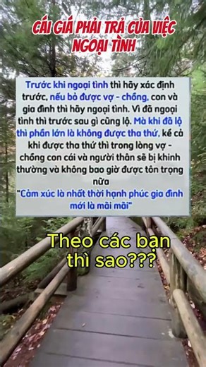 Cái giá phải trả của việc ngoại tình #caunoihay #phongthuy #trietlysong #danhngon