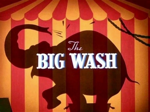 迪士尼动画高飞大洗刷 The Big Wash.1948.重制版标题卡第二版