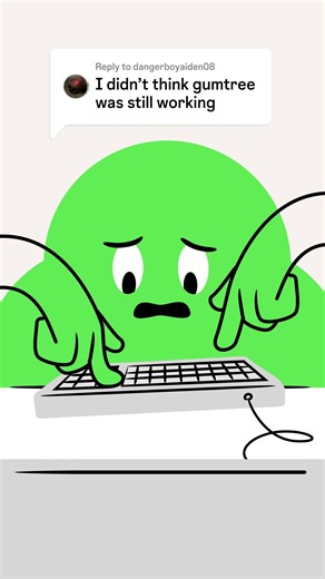 Is Gumtree working? Yeah, and he’s working HARD! With over 1.8M listings and safety features like Gumtree Protect and Gumtree Pay, fraud wont stand a chance - giving you peace of mind with every purchase 💸🛒 | Gumtree Australia