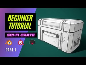 Sci-fi Crate FULL TUTORIAL for Beginners | Texturing in Substance Painter - PT.4