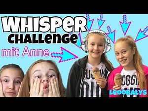 Witzige WHISPER CHALLENGE mit Anne😱😂| LEOOBALYS