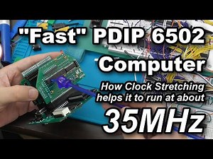 Fast PDIP 6502 computer explained