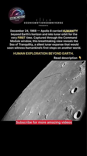 Humans Orbit the Moon for the First Time | Apollo 8 & the Sea of Tranquility 🌕