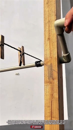 Smart DIY Rotating Tool for Easy Clothes Drying