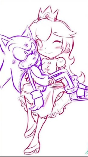 Sonic x Peach #supersmashbros #shipping