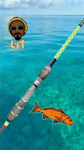 Custom Rasta 7’3” 10-20lb fishing rod. #saltygoatfishingcompany