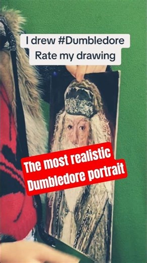 Dumbledore Portrait Drawing Reveal ✨ | Harry Potter Art #dumbledore #dumbledoresarmy #harrypotterfan
