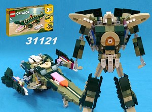 LEGO MOC-191452 Transformer Vector Prime using lego creator 31121 (Creator > Creator 3-in-1 2024)