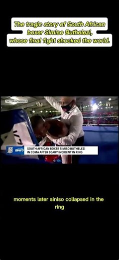 The Boxer Who Fought an Invisible Opponent. ​#Shorts #boxinghistory #scariestmoment #SimisoButhelezi