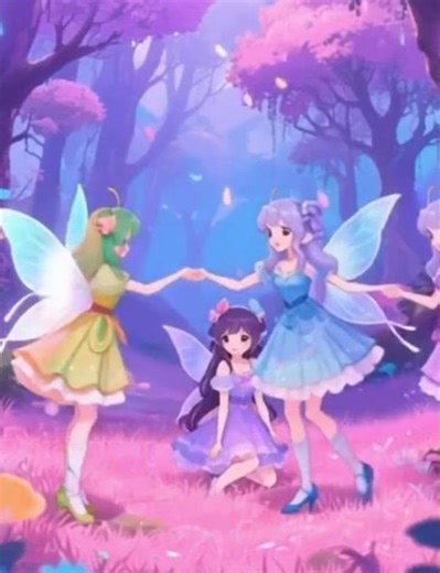 "Magical Mayhem: Watch Enchanted Fairies Dance Through the Forest!"