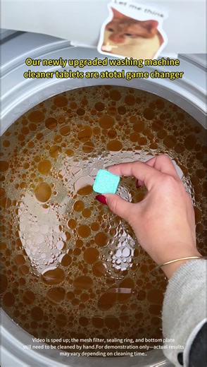 Upgrade Your Washer Care with Effervescent Cleaning Tablets