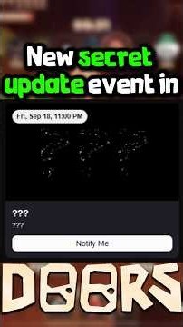 The New ??? Update Event in Roblox DOORS...