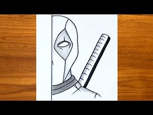 How to Draw Deadpool Step by Step | Easy Pencil Sketch & Superhero Drawing Tutorial