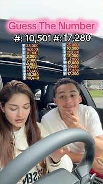 GUESS THE NUMBER 1-35,000🔥❤️ #viral #couple #funnyvideos