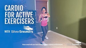 This 10-minute cardio routine is a great way to get a workout done in a short amount of time! Want more videos? Log in or create your online account to access SilverSneakers On-Demand, which is currently available to everyone: http://bit.ly/SilverSneakersOnDemand. | SilverSneakers