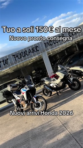Nuovi arrivi Honda 2026 Tuo a soli 150€ al mese Nuovo pronto consegna Vieni a scoprirla da Ferraro Motors Srl Prenota subito il tuo test drive e portala a casa oggi! Accettiamo permute auto e moto. Prezzo totalmente finanziabile.CON FINANZIAMENTI BY LIGHT e assicurazione free formula full kasko completa) Per info chiamaci o scrivici su whatsapp ai seguenti numeri: Luca 3389167278 Ivan 3274107741 Giancarlo 3406745250 Visita il nostro sito: https://www.ferraromotors.info #perte