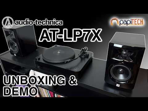 Audio-Technica AT-LP7X Turntable Unboxing Setup Demo Review NEW 2026