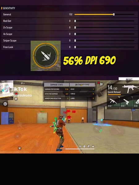 POCO M3 Free Fire Sensitivity Settings