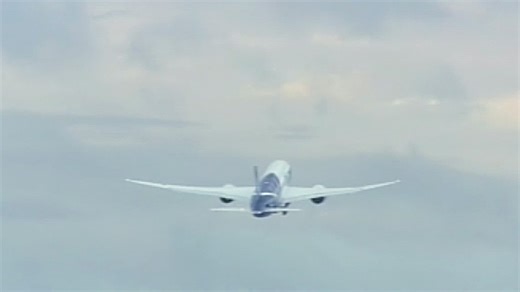 Raw video: First ANA 787 takes off for Japan