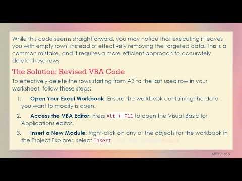 How to Delete Rows in VBA Using Targeted Range