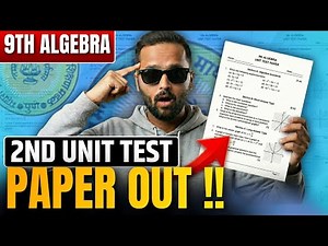 9th Algebra 2nd Unit Test Paper Out !! | 20/20 Fix !! Strategy | Pradeep Giri Sir