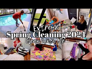 House Cleaning Video | Clean With Me | All Day Deep Cleaning + Cleaning Motivation 2024
