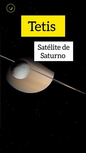 TETIS - la Luna helada de SATURNO #saturno #astronomia #universo #luna #planeta #espacio #galaxia