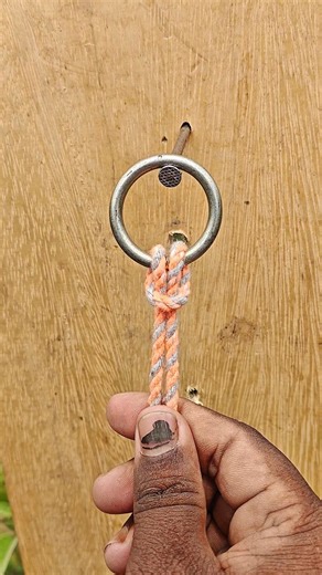 Genius Rope Trick with Metal Ring 🔥 #shorts #lifehacks #craft