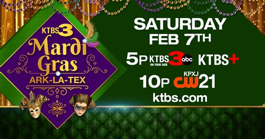 5 p.m. - Mardi Gras in the ArkLaTex Parade Special