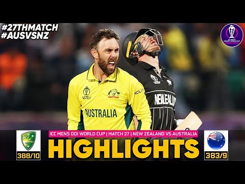 ICC World Cup 2023 | Australia vs New Zealand | Full Highlights 2023 | AUS VS NZ 2023