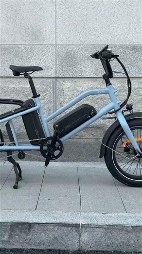 도심 속에서도 여유롭게,가족과 함께하는 라이딩을 완성하는 전기 카고바이크 C1 Blue Gray🩶