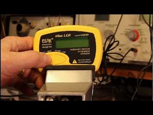 LCR40 passive electronic component analyzer demonstration