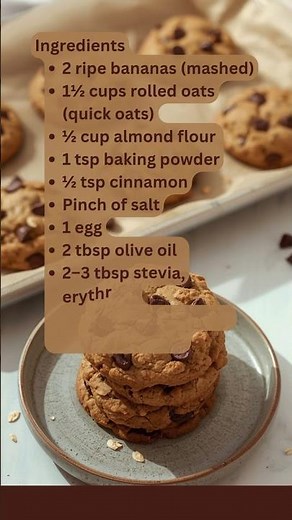 Banana Oat Chocolate Chip Cookies Recipe by What Shall I Cook