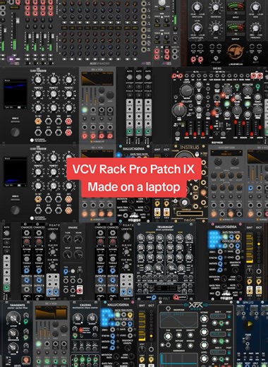 VCV Rack Pro Patch IX - Made on a laptop so I couldn't go all full Monty 🤪 #vcv #vcvrack #modular #synthesizer #patches