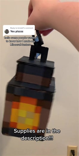 DIY Minecraft Cardboard Lantern Tutorial