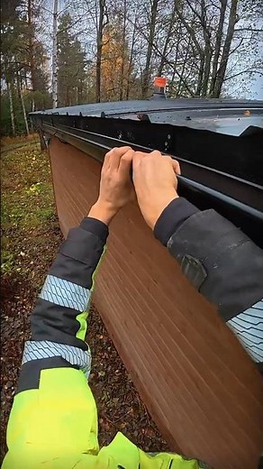 Rännien asennus niin, että ei vuoda heti ekana syksynä!