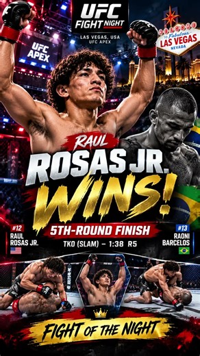 Raul Rosas Jr. WINS by 5th-Round TKO! 🔥 | UFC Fight Night