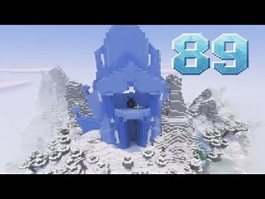 Building Elsa's Ice Palace #89 - Minecraft Frozen Elsa's Ice Castle Tutorial - Vibrant Visuals
