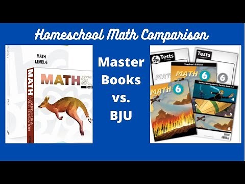 Homeschool Math Curriculum Comparison // BJU vs. Master Books Level 6 Math