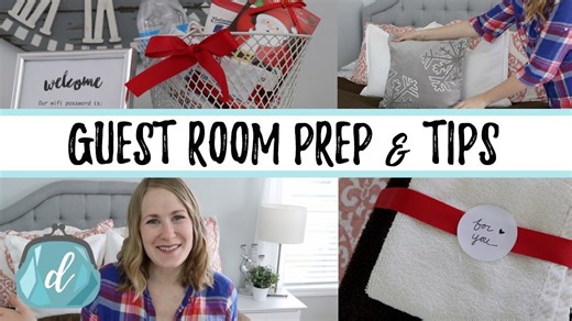 Organized guest room prep & tips!