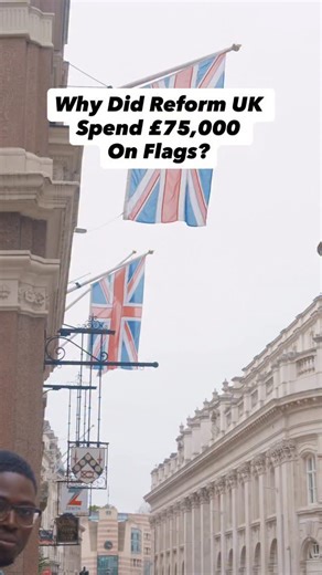 Reform UK spent £75,000 on flags in Nottinghamshire Council. On 24 October 2025, @nottinghamshirelive reported that Reform UK was spending £500,000 to keep two County Council headquarters running, even as it promised to cut costs and lower taxes. In Nottinghamshire, the child poverty rate is above the national average, to do 1 free school meal is £2.95 per meal. The money spent on flags could buy 25,000 free school meals. What do you think? Filmed, edited and produced by @graeme_smith | NOVO ORG