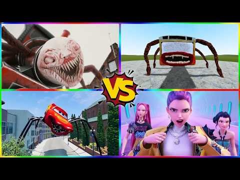 Choo-Choo Charles 🆚 Bus Eater 🆚 Spider McQueen EXE 🆚 KPOP Demon Hunters 💥 Tiles Hop EDM Rush