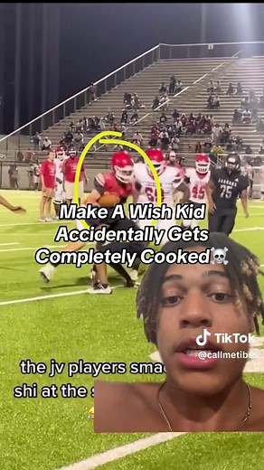 High School Football incident: Make A Wish Kid Tackled