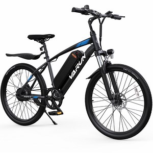 VARUN 24'' Adult E Bike, 350W 20MPH Electric Mountain bike with 36V7.8AH Removable Battery with Fork Suspension and Dual Disc Brakes