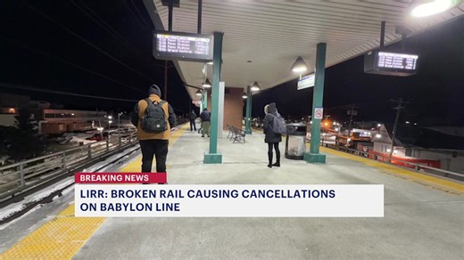 Wantagh broken rail cancels dozens of LIRR trains on Babylon branch
