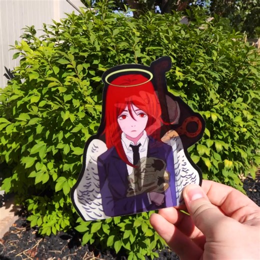 ✨ Angel Devil Anime Sticker - Chainsaw Man Collection ✨❤️ Add a touch of Chainsaw Man to your belongings with this Angel Devil sticker!