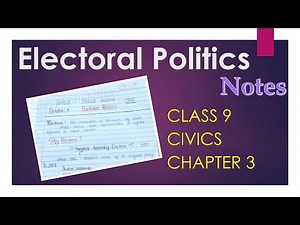 CBSE Class 9 Political Science / Civics Chapter 3 | Electoral Politics | Handwritten Notes | OSC