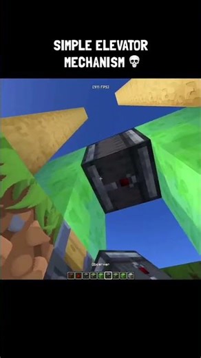 Simple elevator trick nobody uses #minecraft #shorts #tips