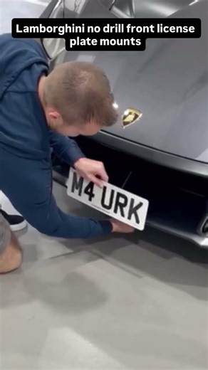 Easy install no holes Lamborghini front license plate bracket