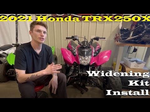 2021 Honda TRX250X Widening Kit - Diamond J Customs How-To-Install Video (Part 1)
